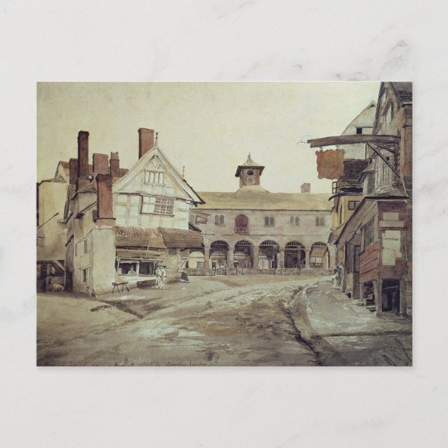 Market Place, Hereford, 1803 Postkarte (Vorderseite)