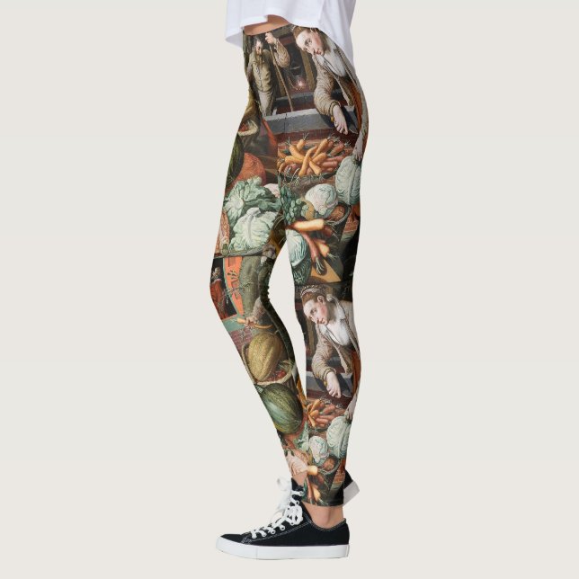 "Market Scene" Vintage Leggings (Links)