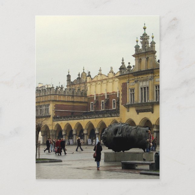 Market Square in Krakow Postkarte (Vorderseite)