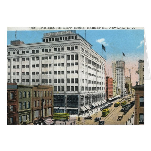Market St, Newark NJ Vintag (Vorderseite (Horizontal))