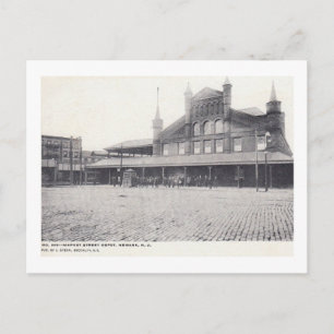 Market St. Train Depot, Newark NJ Vintag Postkarte