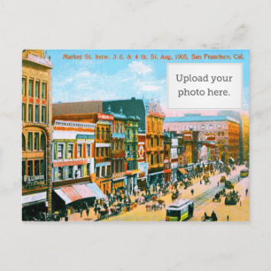 Market St. zw. 3. & 4. Straße Postkarte