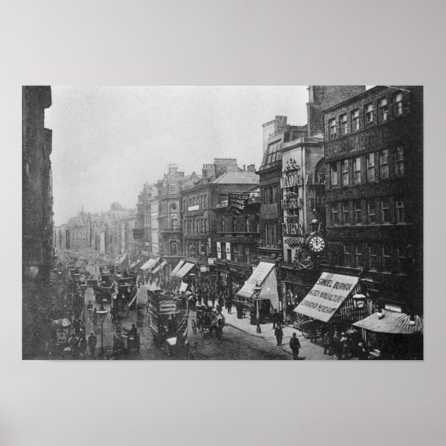 Market Street, Manchester, c.1910 Poster (Vorne)