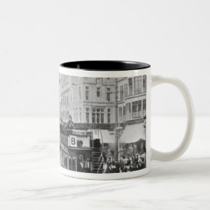 Market Street, Manchester, c.1910 Zweifarbige Tasse