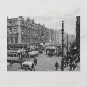 Market Street, Manchester, um 1910 Postkarte