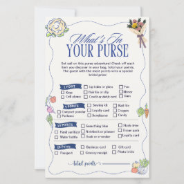 Market What in Your Purse Game Bridal Shower