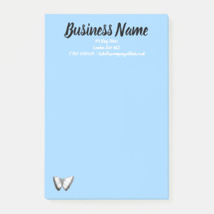 Marketing-Artikel personalisiert blau Post-it Klebezettel
