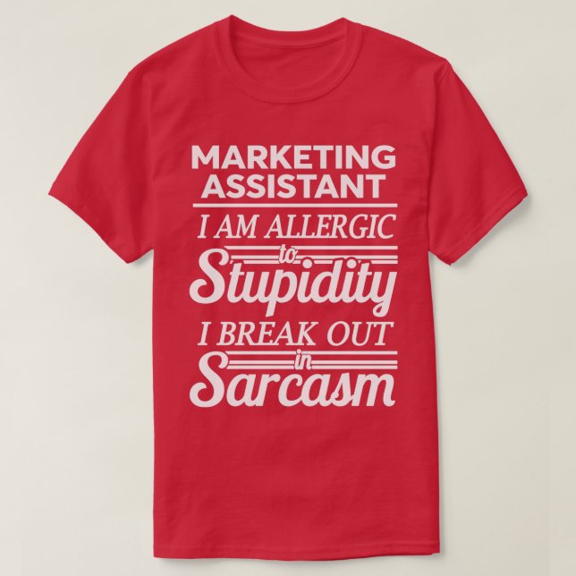 MARKETING-ASSISTENT 1 T-Shirt (Design vorne)