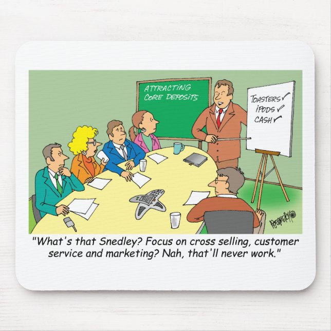 MARKETING / BANKING / BOARD MEETING finance gifts Mousepad (Vorne)
