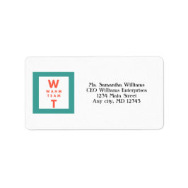 Marketing-Branding für Unternehmen Logo hinzufügen Adressaufkleber