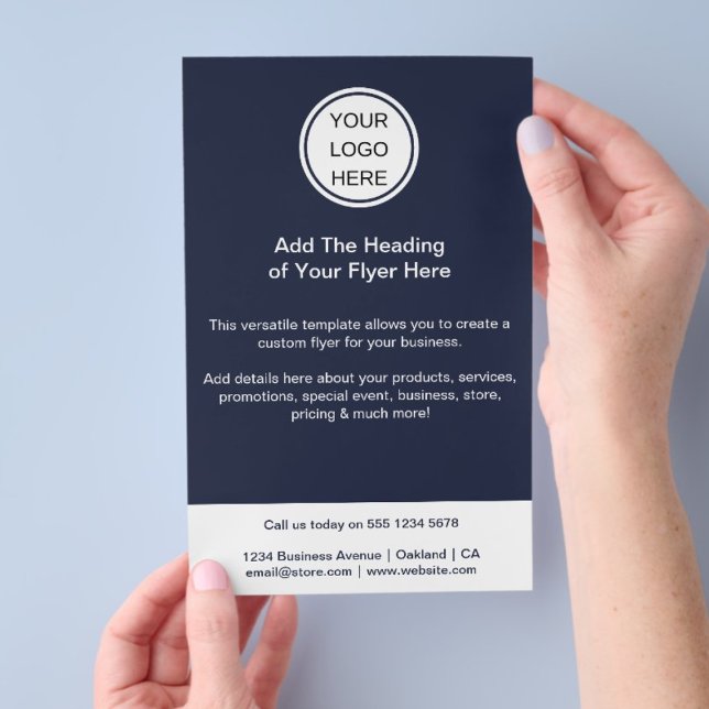 Marketing-Business-Logo l Clean Blue & White Flyer (Von Creator hochgeladen)