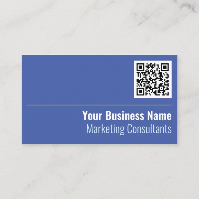 Marketing Consultants QR Code Business Card Visitenkarte (Rückseite)