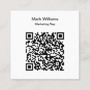 Marketing fügen Sie Ihre QR-Code-Geschäftskarten h Quadratische Visitenkarte