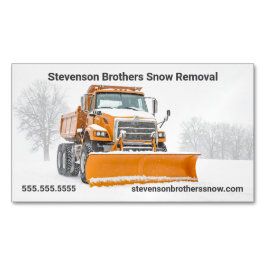 Marketing für das Entfernen von Schnee Magnetische Visitenkarte