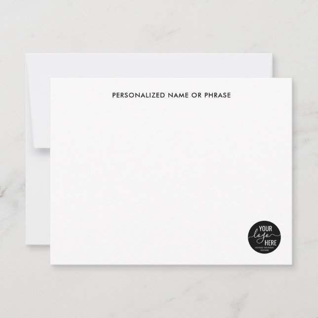 Marketing für das Firmenlogo Werbeaktionen Mitteilungskarte (Vorderseite)