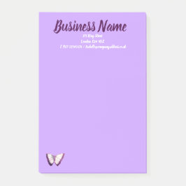 Marketing für Unternehmen personalisiert lila Post-it Klebezettel