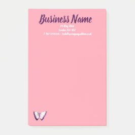 Marketing für Unternehmen personalisiert rosa Post-it Klebezettel