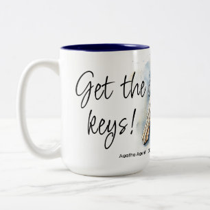 Marketing "Keys Real Anwesen" Zweifarbige Tasse