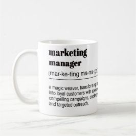Marketing-Manager-Definition Zweifarbige Tasse