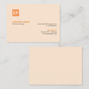 Marketing Manager Orange Palette Visitenkarte