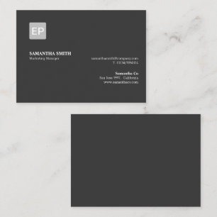 Marketing Manager Schwarze Palette Visitenkarte
