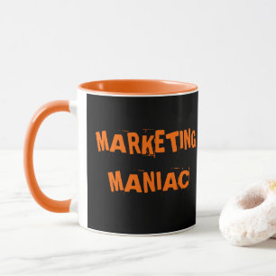 Marketing Maniac Funny Manager Exec Job Titel Tasse