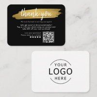 Marketing-Paket Einlage Geschäft Dankeschön-Karte