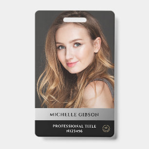 Marketing-Profi Silber Schwarze Foto-ID Ausweis