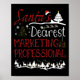 Marketing-Profi Weihnachtsjob Süße Weihnachten Poster
