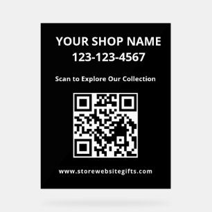 Marketing QR Business Acrylschild