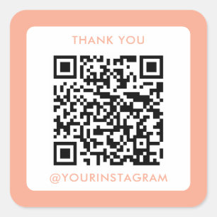 Marketing qr quadratischer aufkleber