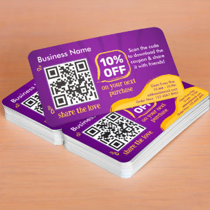 Marketing Rabatt auf QR-Code zum Suchen nach Kunde Visitenkarte