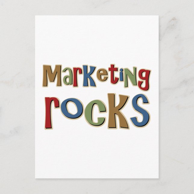 Marketing Rocks Postkarte (Vorderseite)
