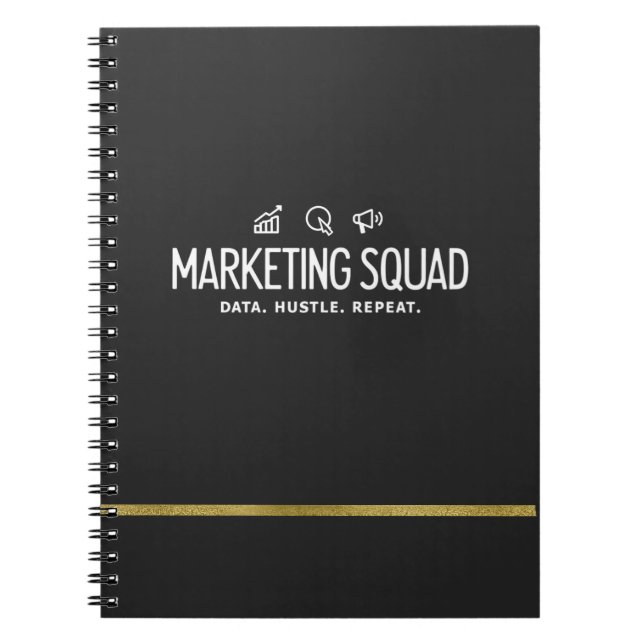 Marketing-Squad – Daten. Aktionismus. Wiederholung Notizblock (Vorderseite)