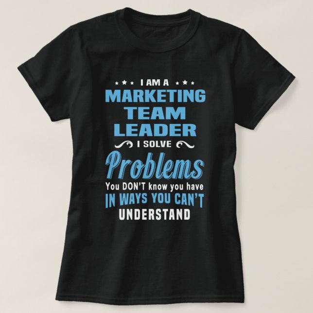Marketing Teamleiter T-Shirt (Design vorne)