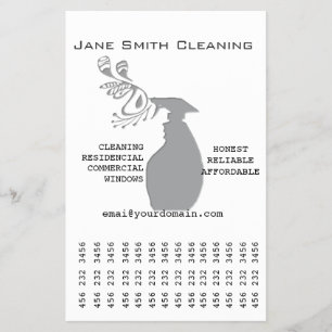 Marketing Tear Trendy Modern Spray Flasche Flyer