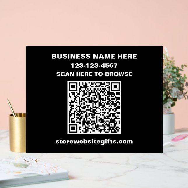Marketing von Unternehmen Förderung des QR-Codes Acrylschild (Hochzeit)
