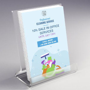 Marketing zur beruflichen Reinigung Werbeaktion Flyer