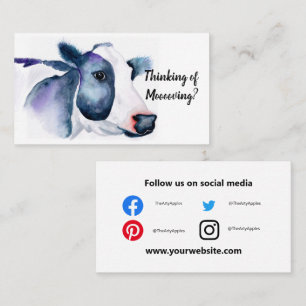 Marketing zur Bewertung des Zuchtbetriebs von Rind Visitenkarte