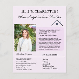 Marketing zur Einführung in kreatives Real Anwesen Flyer