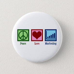 Marketing zur Liebe des Friedens Button
