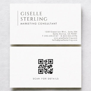 Marketingberater Modern Professional QR Code Visitenkarte