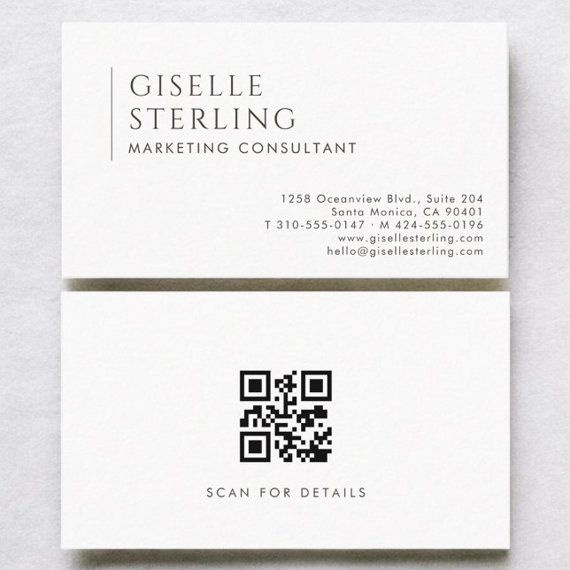 Marketingberater Modern Professional QR Code Visitenkarte (Von Creator hochgeladen)