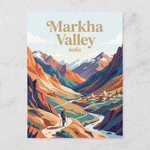 Markha-Tal Indien Postkarte