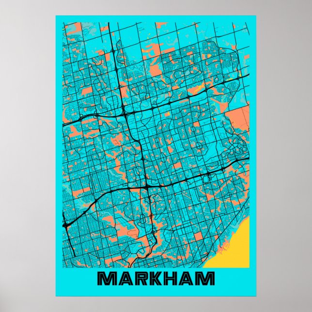 Markham - Canada Gloria City Map Poster (Vorne)