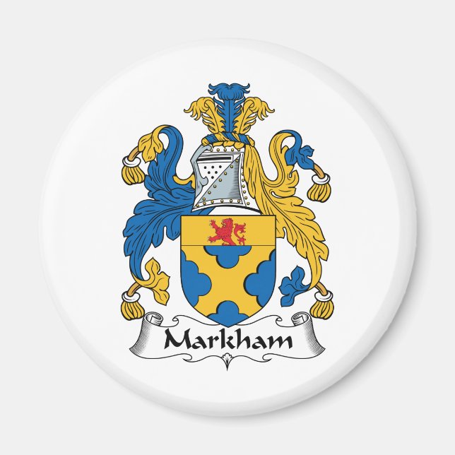 Markham Familienwappen Magnet (Vorne)