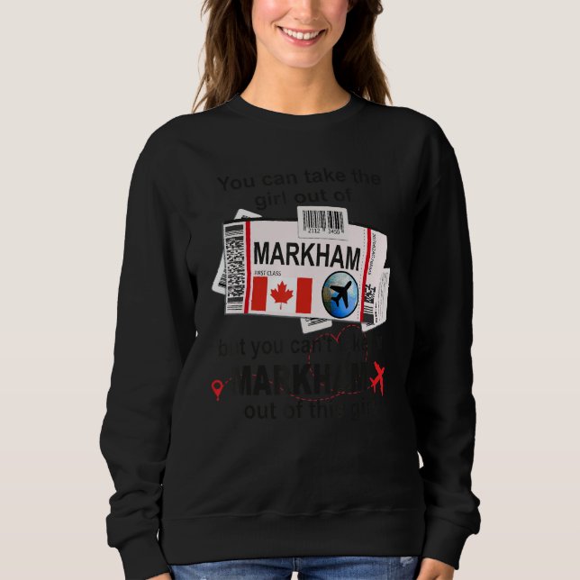 Markham Girl Markham Boarding Pass Markham Sweatshirt (Vorderseite)