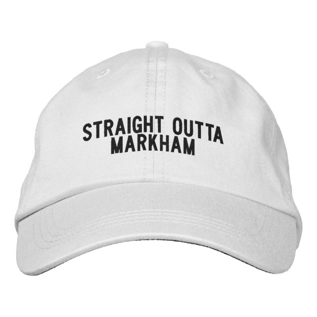 Markham Illinois Hat Bestickte Baseballkappe (Vorderseite)