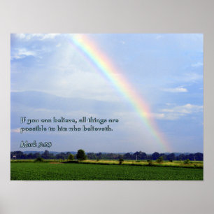 Markieren Sie 9:23 Regenbogen Poster