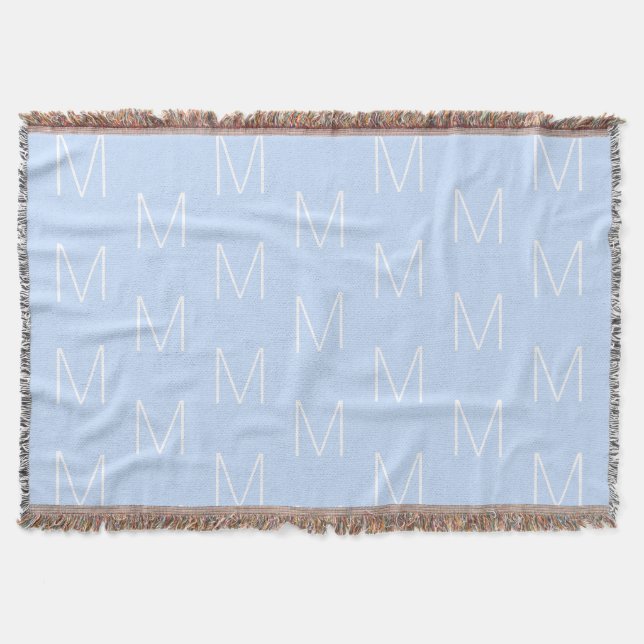 Markieren Sie den Anfangsbuchstaben des Monogramms Decke (Vorderseite)